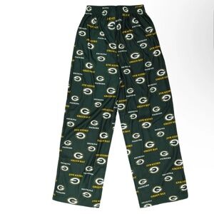 GREEN BAY PACKERS NFL TEAM APPAREL YOUTH PAJAMAS PANTS Medium  (10-12) 2pieces
